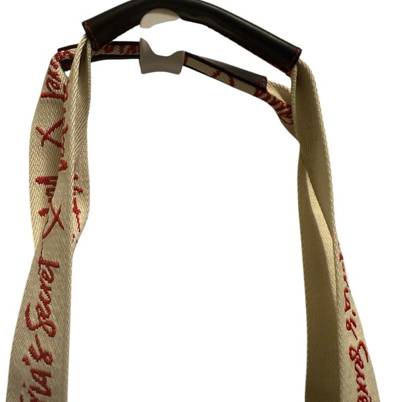 Victoria's Secret Black Tote Bag with Red Accents new with tag - Picture 6 of 10